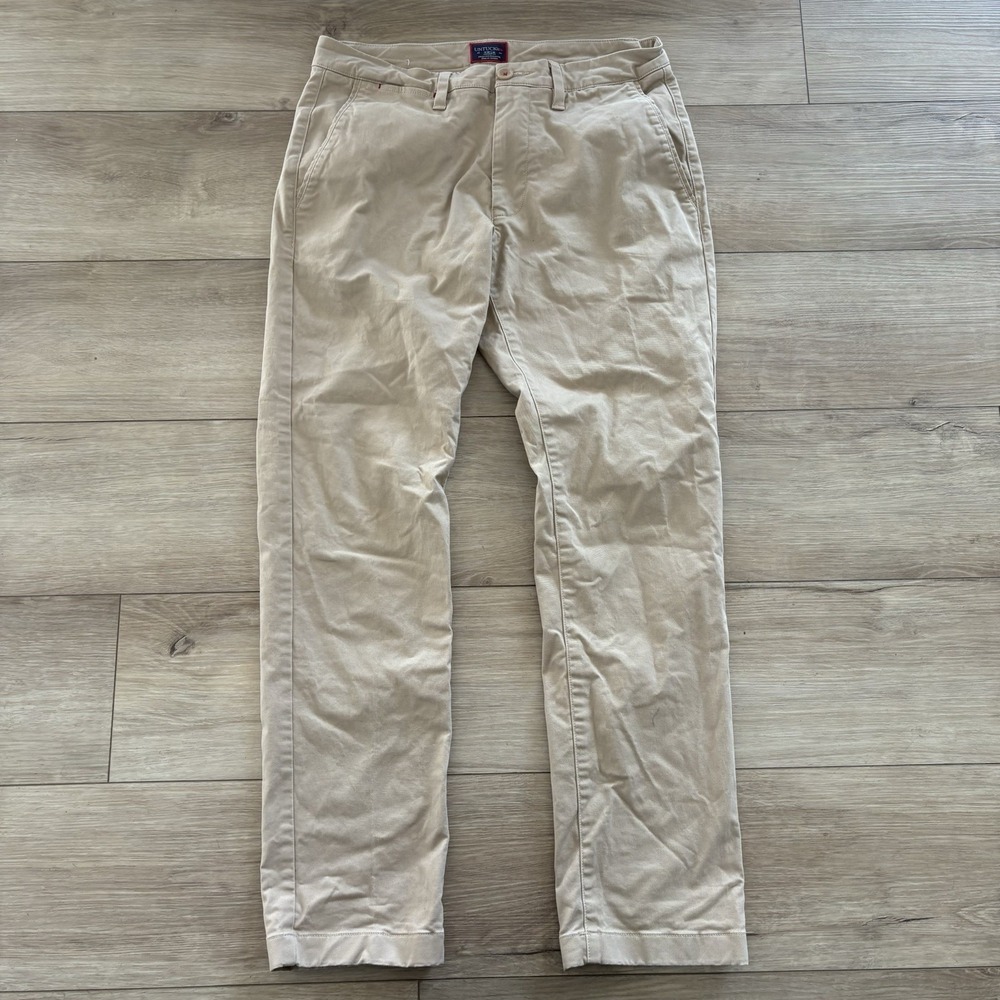 UNTUCKit Mens St Clair Relaxed Fit Khaki Chino Pants W30 L30 Cotton Elastane‎